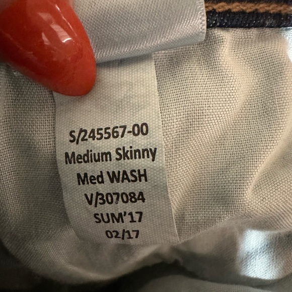 Banana Republic Dark Blue Women's Women’s Skinny Jeans with Fading Size 26 - Picture 5 of 6